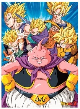 Dragon Ball Z - Poster Buu vs Super Saiyans  - POSTERS & AFFICHES