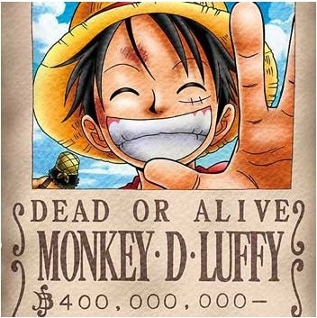 Affiche One Piece Wanted de Luffy - Nouvelle prime  - Posters & Affiches