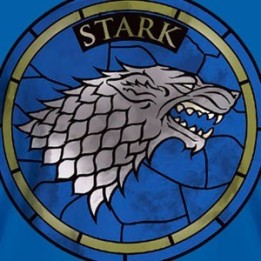 Game of Thrones - T-Shirt maison Stark - Bleu  - CINÉMA & SÉRIES TV