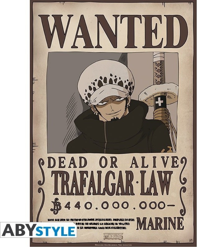 One Piece - Affiche Wanted de Trafalgar Law  - Posters & Affiches