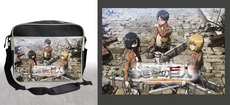 Attack On Titan - Sac coursier Trio-Brother  - L'ATTAQUE DES TITANS