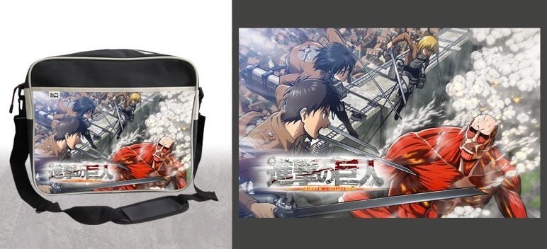 Attack on Titan - Sac coursier Crew Attack  - L'ATTAQUE DES TITANS