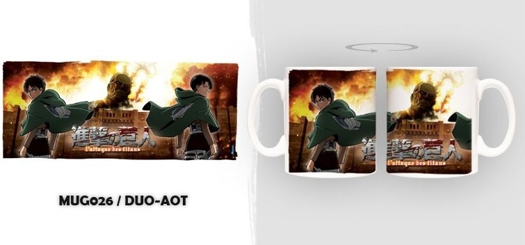 L'Attaque des Titans - Mug Duo AOT  - L'ATTAQUE DES TITANS
