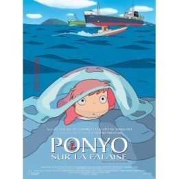 Affiche Cinéma Ponyo sur la Falaise  -  TOTORO - GHIBLI