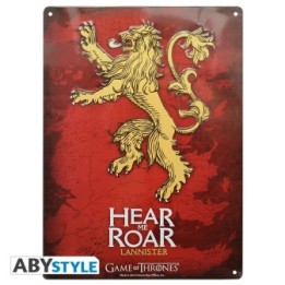 Plaque Métal Lannister  - CINÉMA & SÉRIES TV