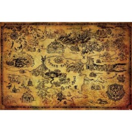 Zelda - posters Hyrule Map  - ZELDA
