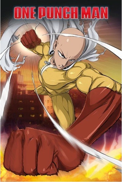 Poster One Punch Man Saitama  - POSTERS & AFFICHES