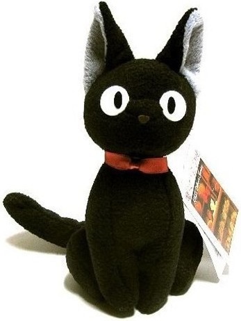 Kiki la petite Sorcière - Peluche de Jiji assi taille S  -  TOTORO - GHIBLI
