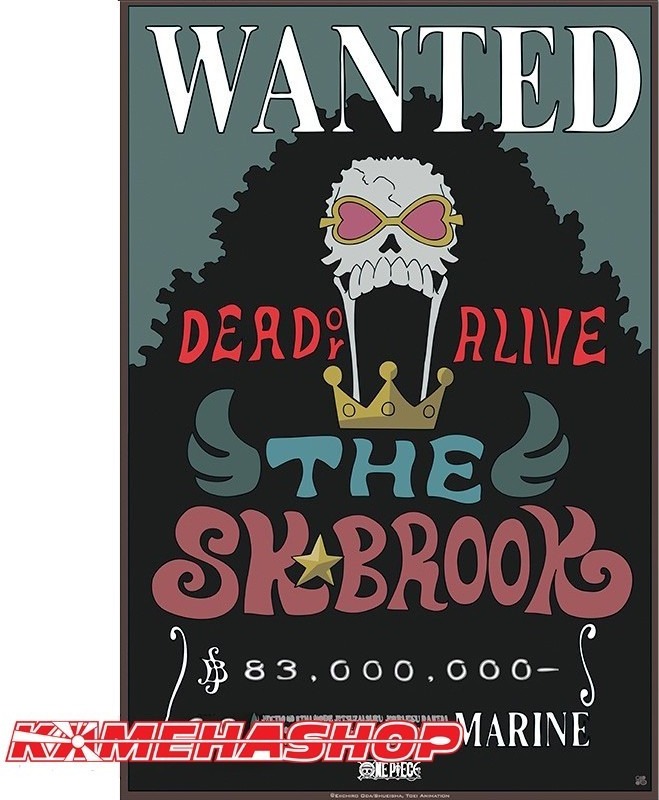 Affiche Wanted Brook - New World Prime  -  ONE PIECE