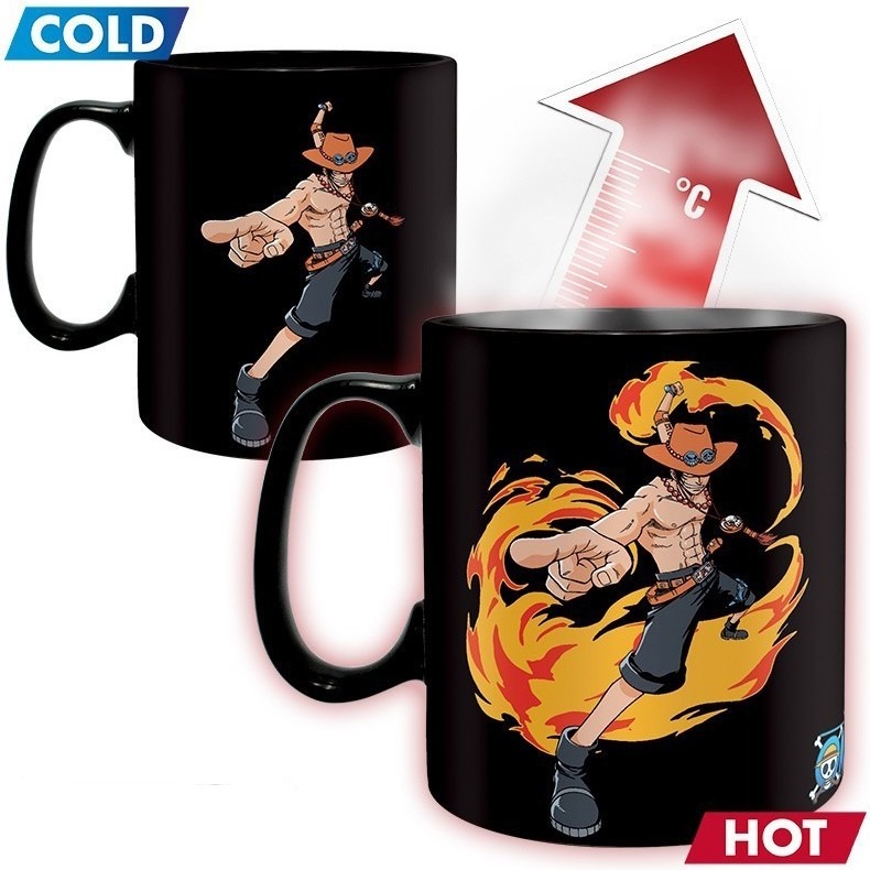 One Piece - Mug Thermo-Réactif Luffy Ace  -  ONE PIECE