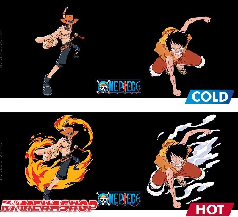 One Piece - Mug Thermo-Réactif Luffy Ace  -  ONE PIECE