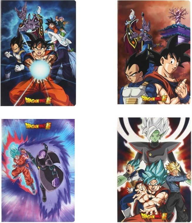 Lot de 4 Cahiers Dragon Ball Super  - FOURNITURES SCOLAIRES
