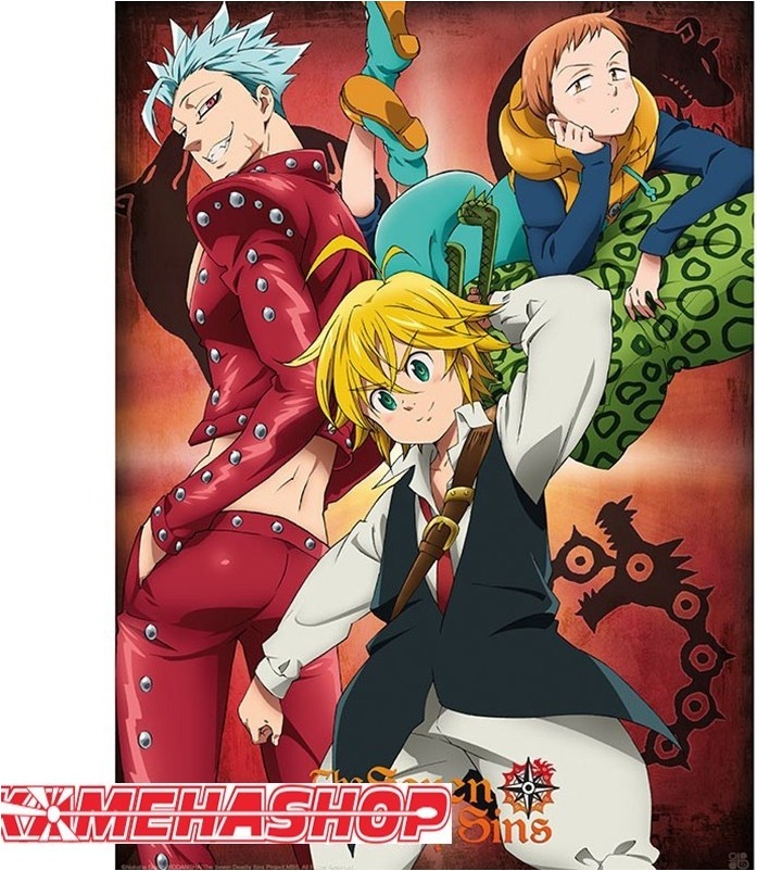 Poster Seven Deadly Sins - Meliodas Ban & King  - POSTERS & AFFICHES