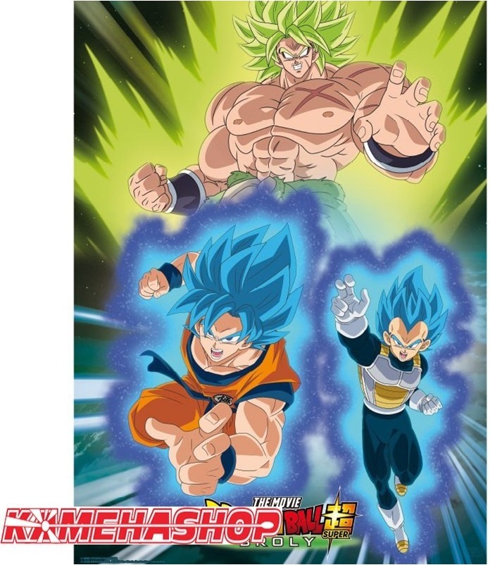 Poster Broly versus Vegeta & Goku  -  DRAGON BALL Z