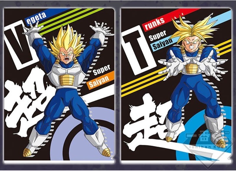 Set 2 Portes Document Trunks SSJ & Vegeta SSJ  -  DRAGON BALL Z