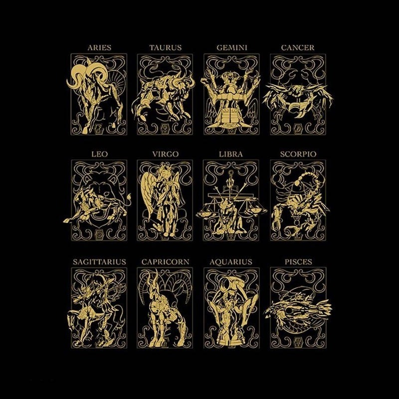 Saint Seiya - T-shirt des 12 Armures d'Or  -  SAINT SEIYA