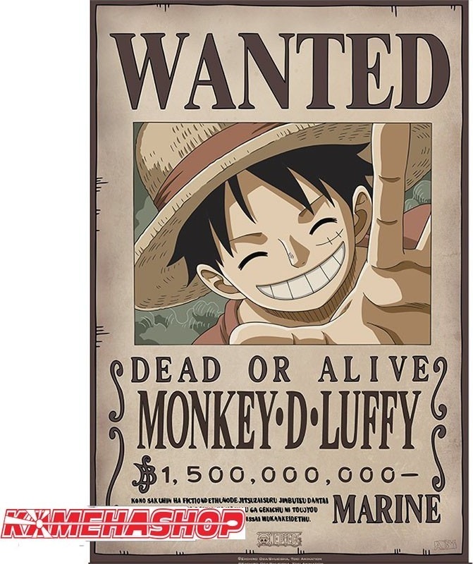 Affiche Wanted Luffy - New World Prime  -  ONE PIECE