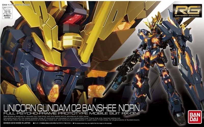 Gundam 02 Banshee Norn RG  -  GUNDAM