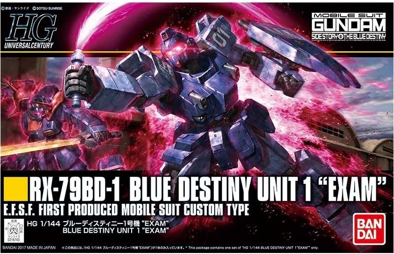 Gundam RX-79BD-1 Blue Destiny Unit 1 HG  -  GUNDAM