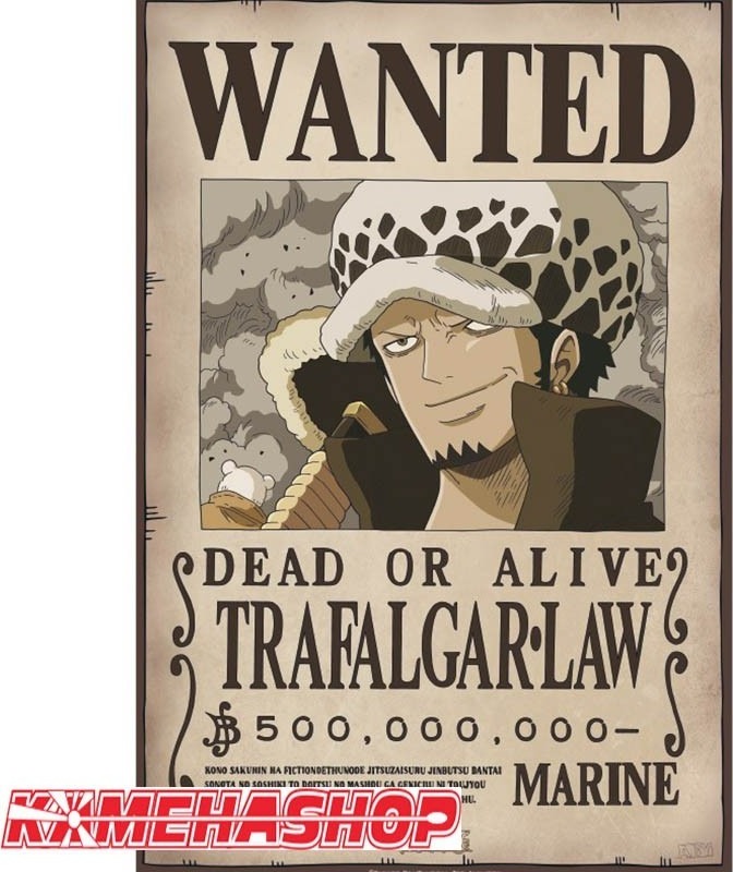 One Piece - Affiche Wanted de Trafalgar Law  -  ONE PIECE