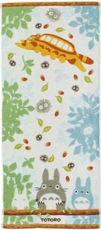 Mon Voisin totoro - Serviette Totoro et Chat-bus  -  TOTORO - GHIBLI