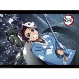 Demon Slayer - Poster Tanjiro et Urokodaki  - POSTERS & AFFICHES