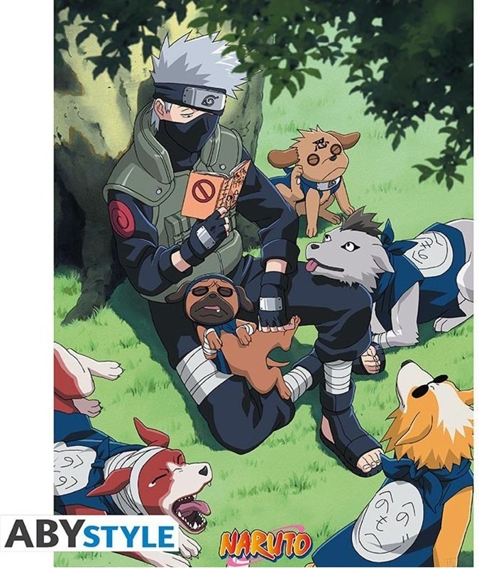 Naruto - Poster Kakashi et ses chiens ninjas  -  NARUTO