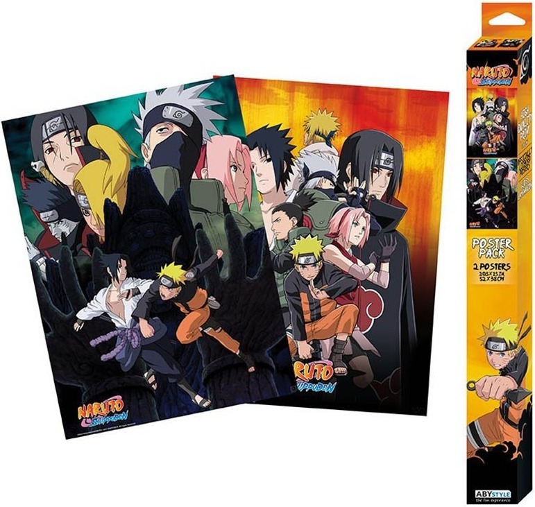 Set 2 posters Naruto Shippuden  -  NARUTO