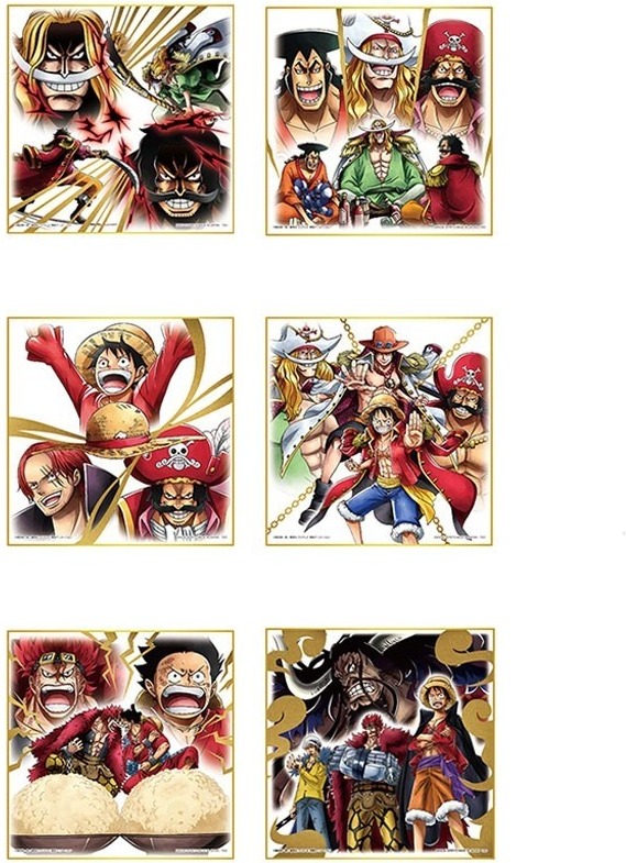 One Piece - Set de 6 Shikishi - Ichiban Kuji V1  -  ONE PIECE