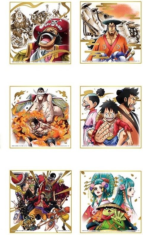 One Piece - Set de 6 Shikishi - Ichiban Kuji V2  -  ONE PIECE