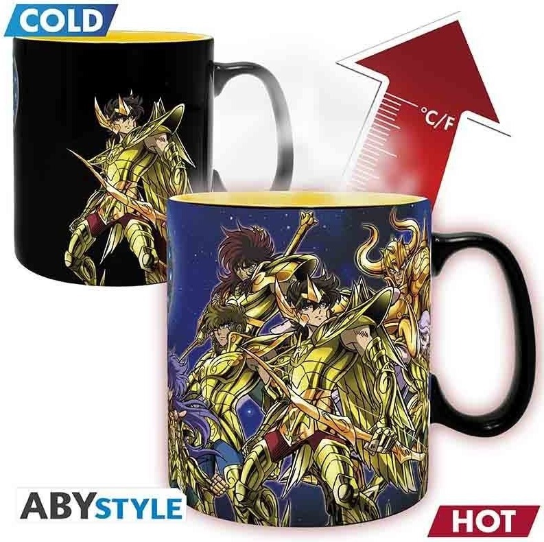 Saint Seiya - Mug Thermo-Récatif Chevaliers d'Or  -  SAINT SEIYA