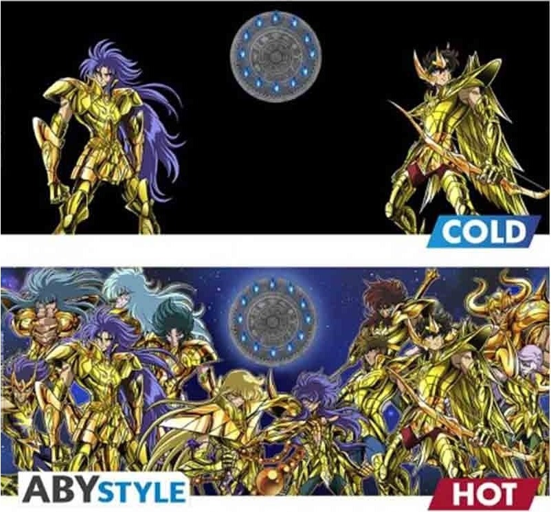 Saint Seiya - Mug Thermo-Récatif Chevaliers d'Or  -  SAINT SEIYA