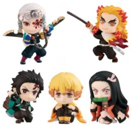 Demon Slayer - Set 5 Figurines - Adverge Motion  - DEMON SLAYER