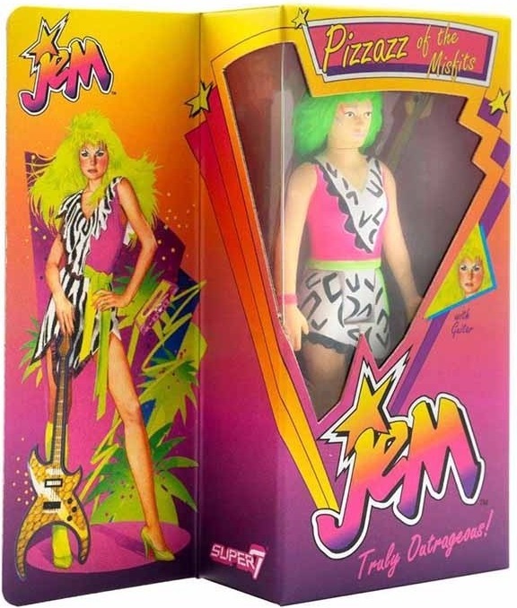 Jem et les Hologrammes - figurine Pizzaz (Neon) - ReAction  - AUTRES FIGURINES