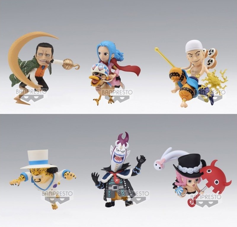 One Piece - Set de 6 Figurines WCF - The Great Pirates  -  ONE PIECE