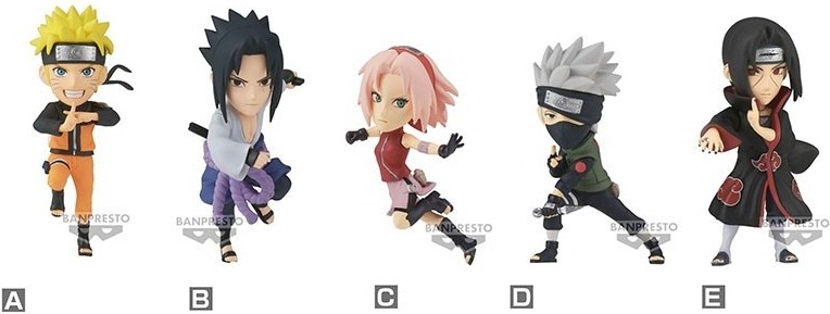 Naruto Shippuden - Collection de 5 Figurines WCF  -  NARUTO