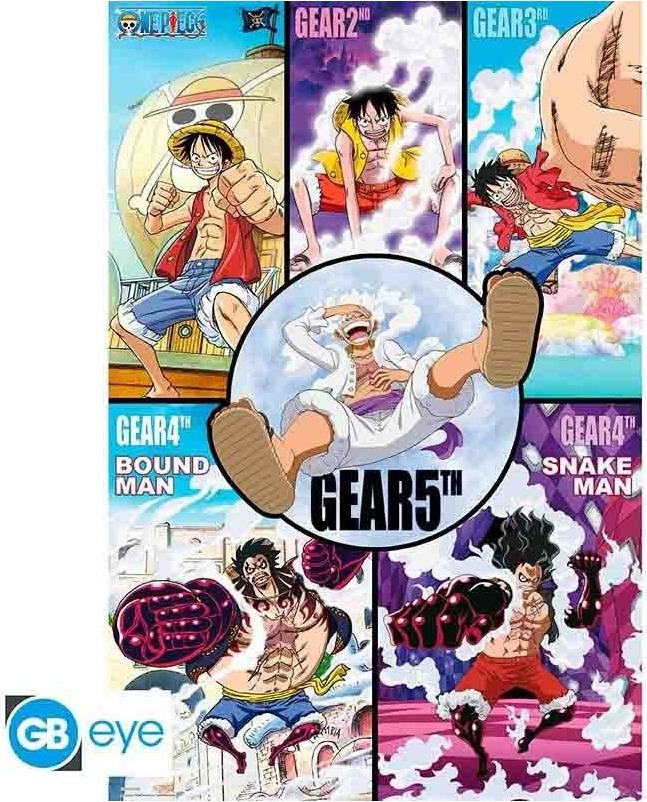 One Piece - Poster grand format Luffy Gear  - POSTERS & AFFICHES
