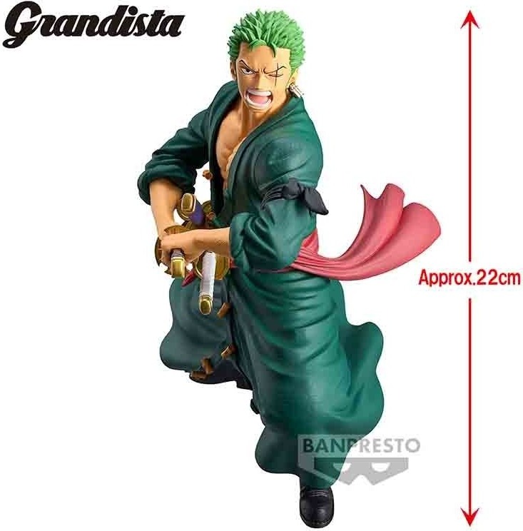 One Piece - Figurine Roronoa Zoro - Grandista  -  ONE PIECE
