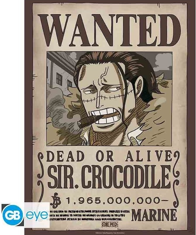 Poster Wanted Crocodile  - Posters & Affiches