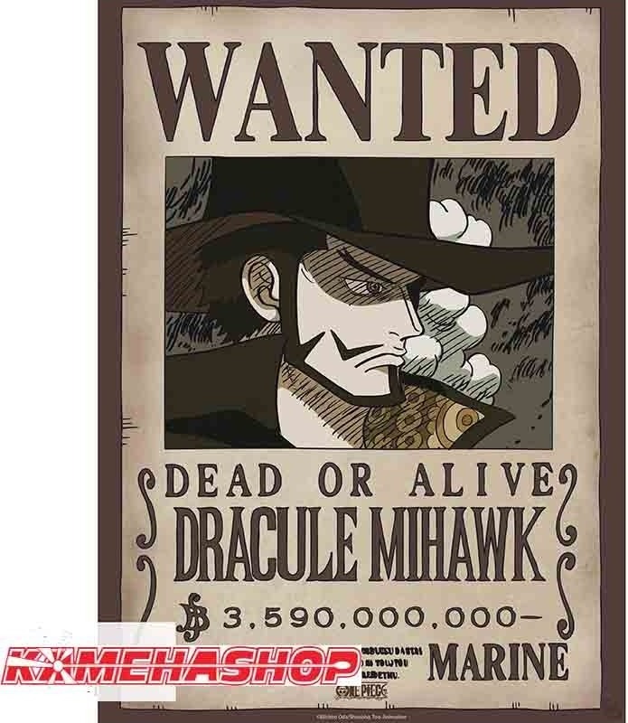 One Piece - Poster Wanted Mihawk  -  ONE PIECE