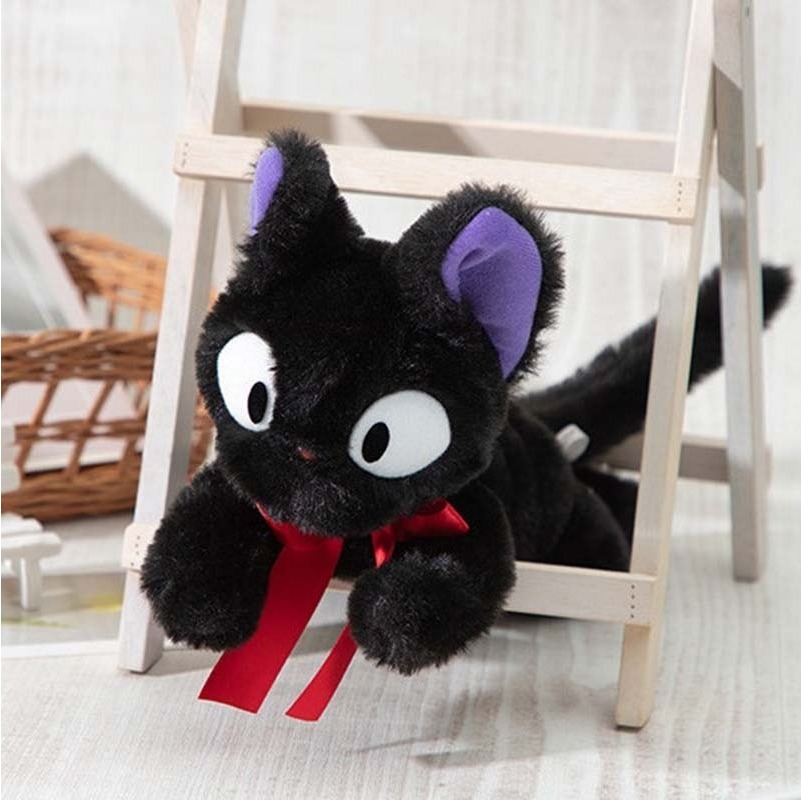 Kiki la petite Sorcière - Peluche de Jiji Allongée  -  TOTORO - GHIBLI