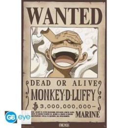 One Piece - Poster Maxi format Wanted Luffy Gear 5  -  ONE PIECE