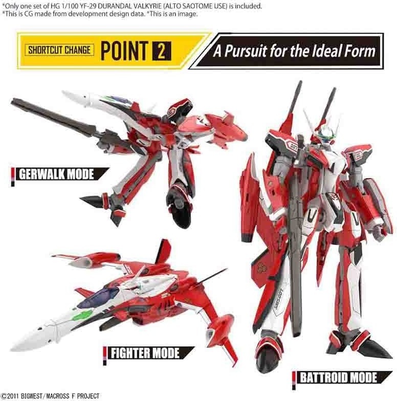 Macross - YF-29 Valkyrie Alto HG 1/100  -  GUNDAM