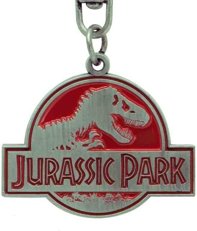 Jurrasic Park - Porte clés Logo en métal  - CINÉMA & SÉRIES TV