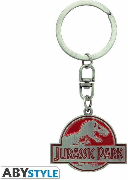 Jurrasic Park - Porte clés Logo en métal  - CINÉMA & SÉRIES TV