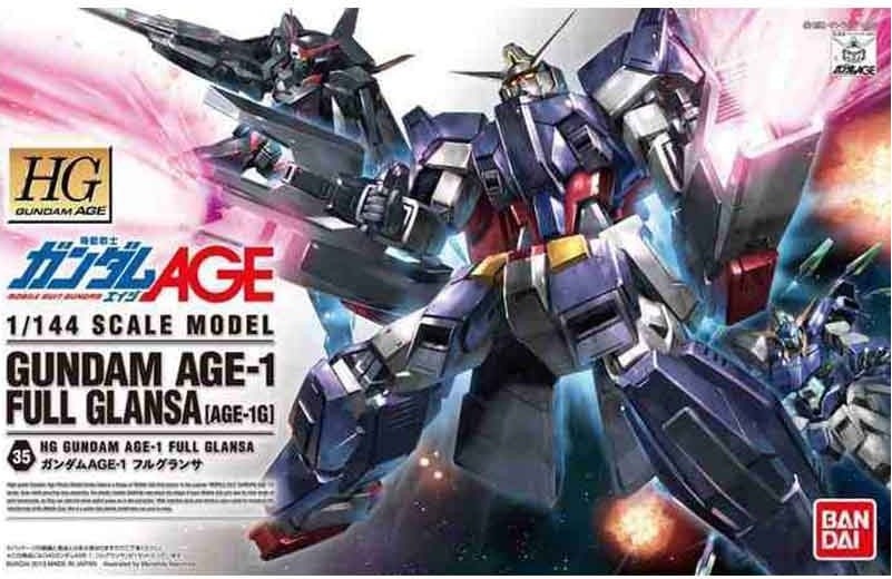Gundam age-1 full glansa HG 1/144  -  GUNDAM