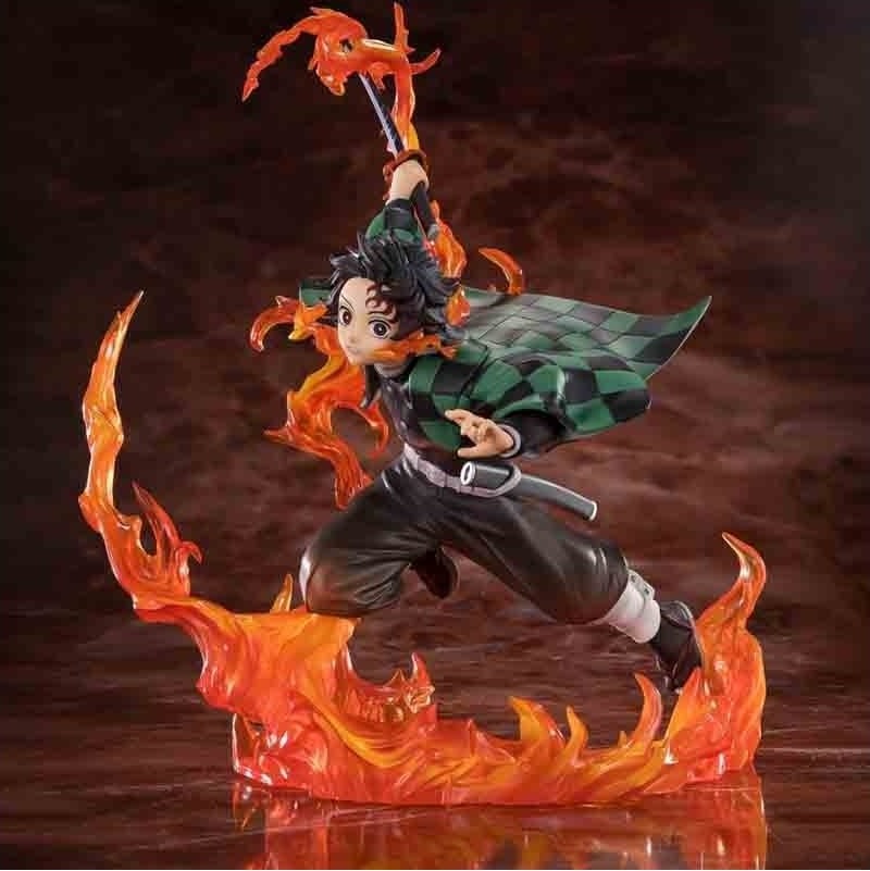 Demon Slayer - Figurine Tanjiro Kamado Rengoku's Sword Guard FZ  - DEMON SLAYER