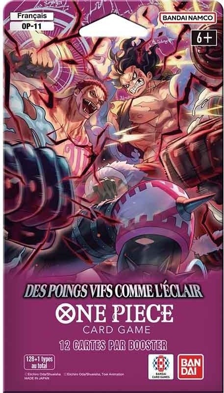 One Piece - Booster sous Blister OP11 Des Poings Vifs Comme l'Eclair FR  -  ONE PIECE