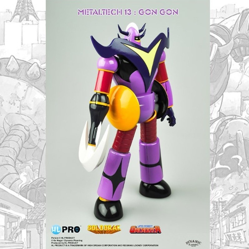 Goldorak - Gon Gon Anime color Metaltech 13  - GOLDORAK