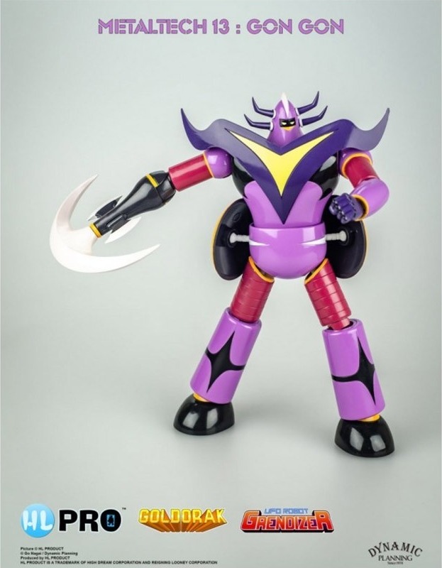Goldorak - Gon Gon Anime color Metaltech 13  - GOLDORAK